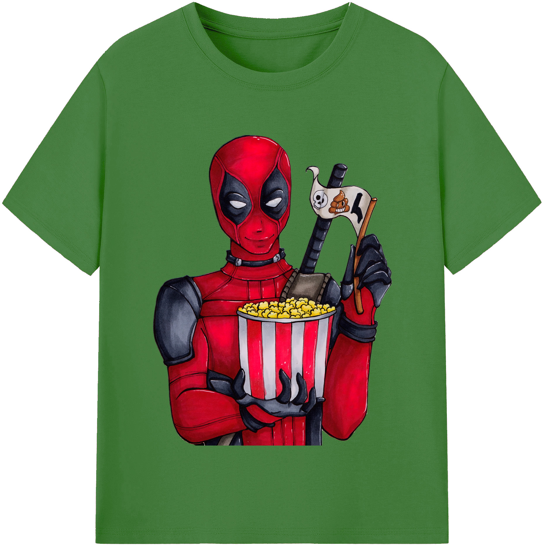 （画像用） Deadpool デッドプール レディースカジュアルプリントTシャツ（綿100％）
